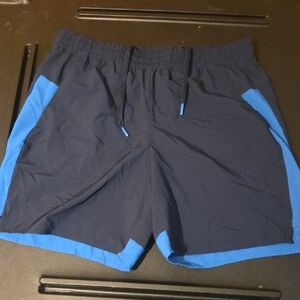 Tek Gear Men's Dark Blue and Light Blue Athletic Shorts